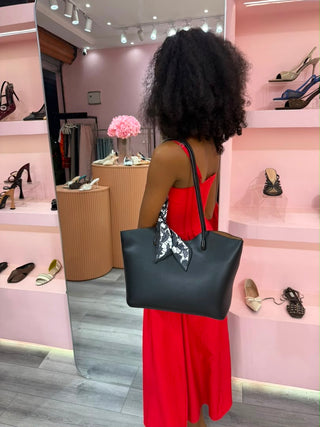 Tiffany Black Tote Bag