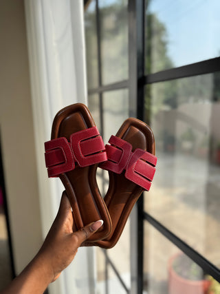 Tessa Red Slipper
