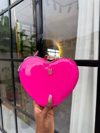 Jamie Pink Love Shaped Crossbody Bag