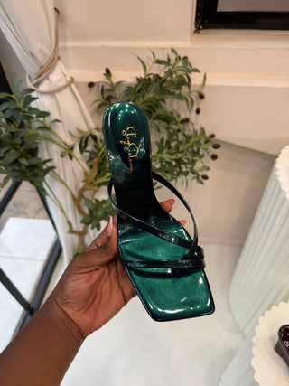 Manuela Dark Green Wedge