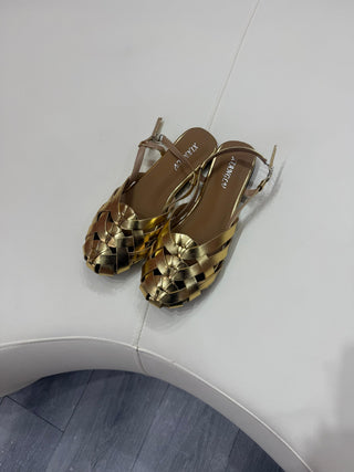 Lacey Gold Cage Sandal