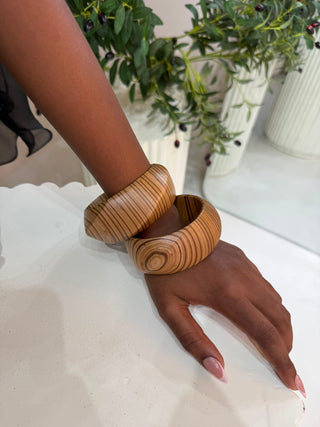 Adzo Chunky Wooden Bangles