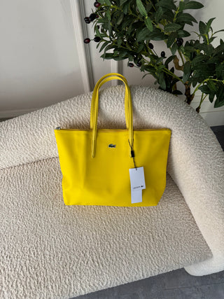 Antonia Yellow Lacoste Tote Bag
