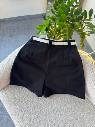 Teli Black Shorts