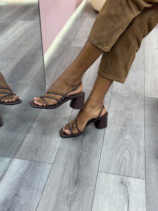 Siriana Coffee Block Heels