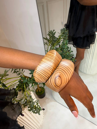 Adzo Chunky Wooden Bangles