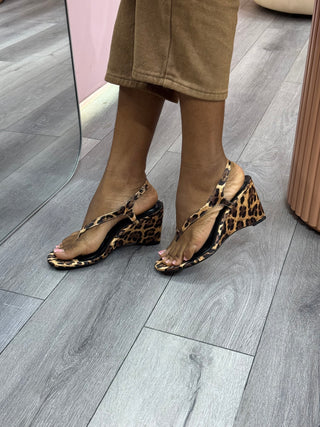 Psalm Wedge Heels - Animal Design