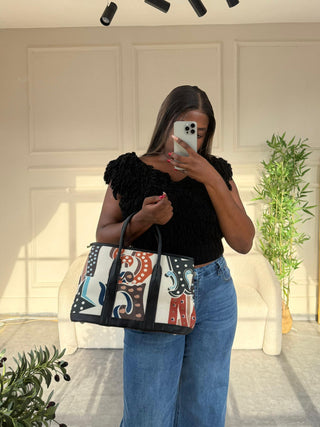 Antoinette E/Black Handbag