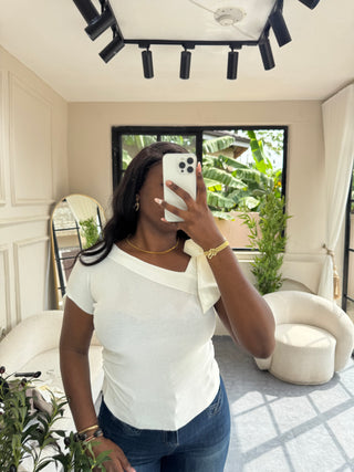 Mirabel White Body Top