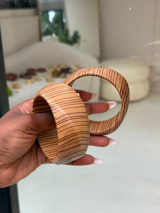 Adzo Chunky Wooden Bangles