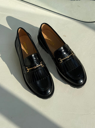 Korene Black Patent Loafers