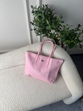 Antonia Pink Lacoste Tote Bag