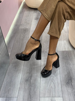 Madden Black Platform Heels