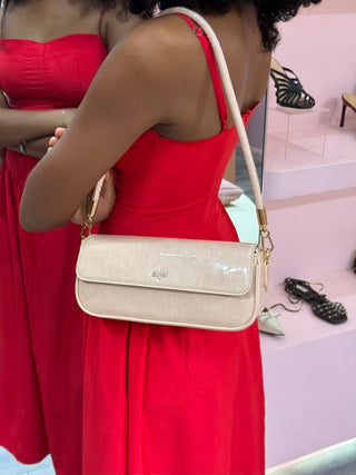 Dora Pink Patent Shoulder Bag