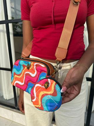 Aurora Multicoloured Camera Crossbody Bag