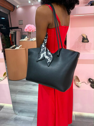 Tiffany Black Tote Bag