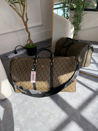 Arabella Coffee/Black Duffel Bag