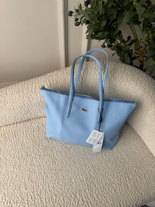 Antonia Light Blue Lacoste Tote Bag