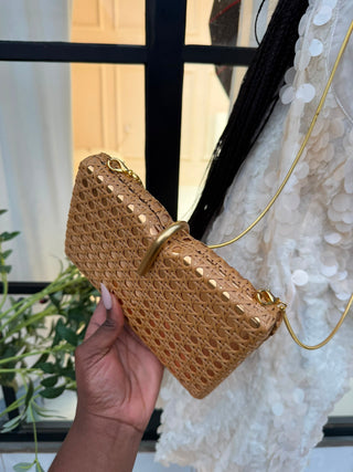 Kinslee Gold Clutch