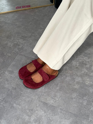 Rasheeda Birkenstock Clogs - Wine
