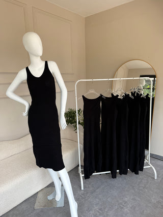 Leah Black Bodycon Dress