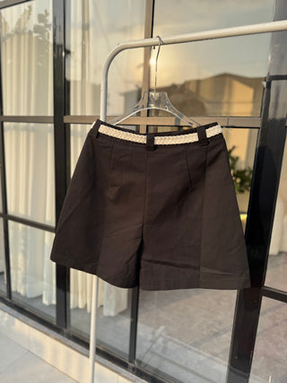 Teli Black Shorts