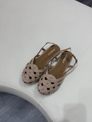 Lacey Nude Cage Sandal