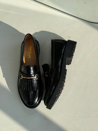 Korene Black Patent Loafers
