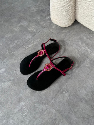 Laudicia Flat Sandals - Pink