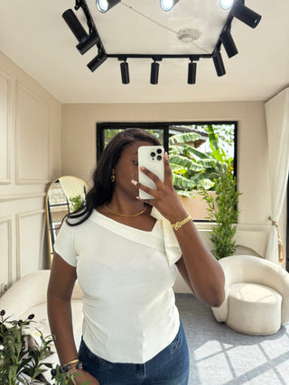 Mirabel White Body Top