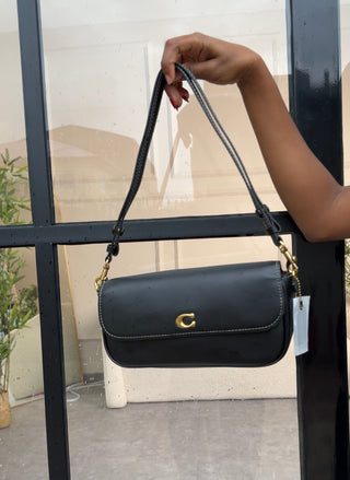 Opal Black Coach Shoulder Bag