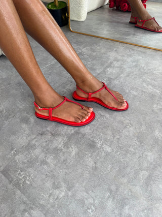 Tilly Red Thong Sandal