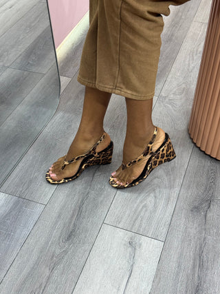 Psalm Wedge Heels - Animal Design