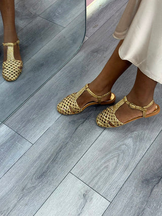 Lina Gold Sandal