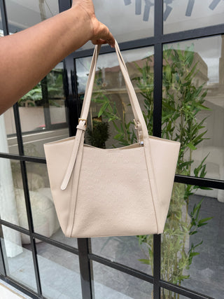Mabel Beige Tote Bag