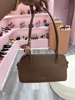 Summer Brown Structured Tote Bag