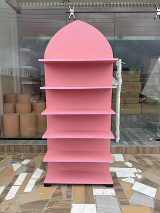 Rose Pink 6 shelve unit