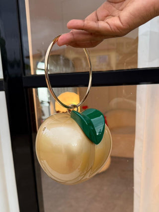 Winona Gold Apple Clutch
