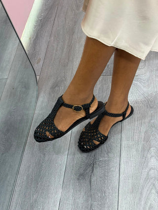 Lina Black Sandal