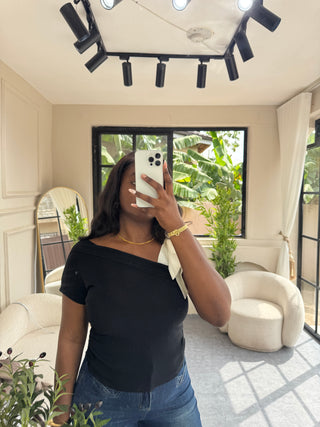 Mirabel Black Body Top