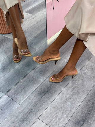 Suzette Transparent PVC Mules