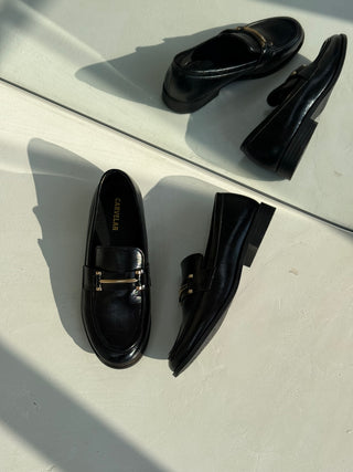 Dainess Black Penny Loafers