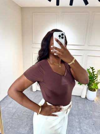 Deenah Brown Body Top