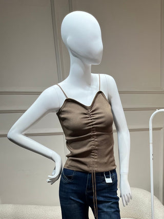 Quincy Brown Tank top with Spaghetti Straps