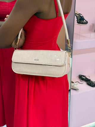 Dora Pink Patent Shoulder Bag