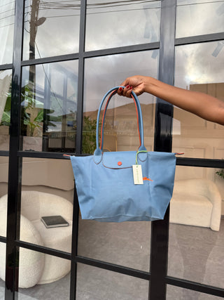 Eliana Blue Mid Size Tote Bag