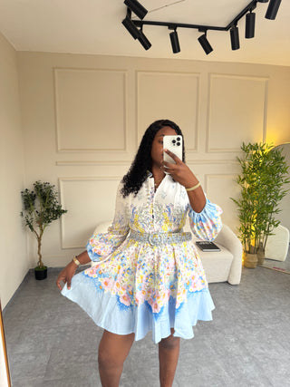 Maxine Floral Print Mini Dress