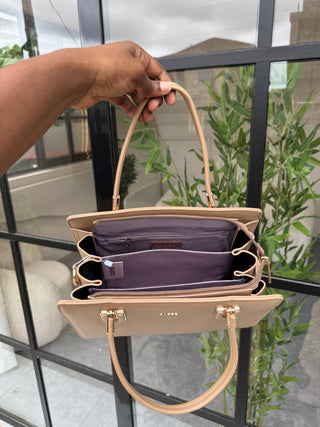 Everly Dark Nude Premium Handbag