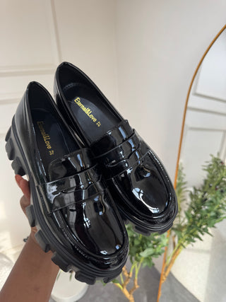 Nyla Black Extra Chunky Loafers