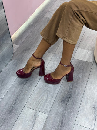 Madden Wine Platform Heels